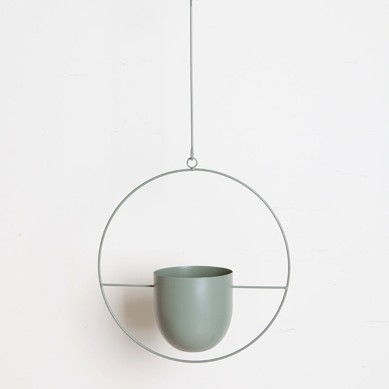 K & S | Hängender Blumentopf Eisen – Nordischer Stil & Modernes Design für Wohnzimmer & Balkon