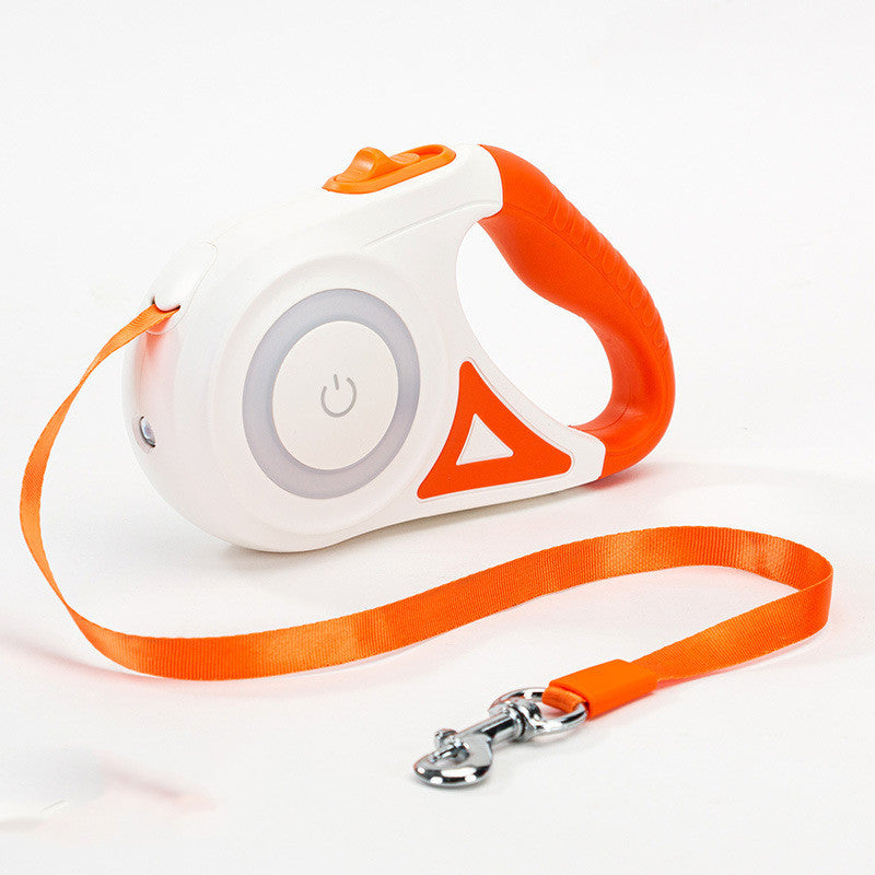 K & S | Automatische Flexi-Leine mit Halsband - Verstellbare Hundeleine für Hunde & Katzen