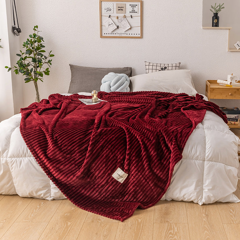 K & S | Kuschelige Einlagige Milchfleece-Decke - Weiche & Warme Wohndecke für Sofa & Schlafzimmer