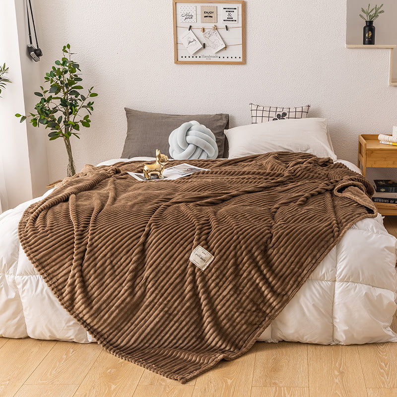 K & S | Kuschelige Einlagige Milchfleece-Decke - Weiche & Warme Wohndecke für Sofa & Schlafzimmer
