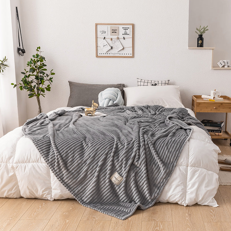 K & S | Kuschelige Einlagige Milchfleece-Decke - Weiche & Warme Wohndecke für Sofa & Schlafzimmer