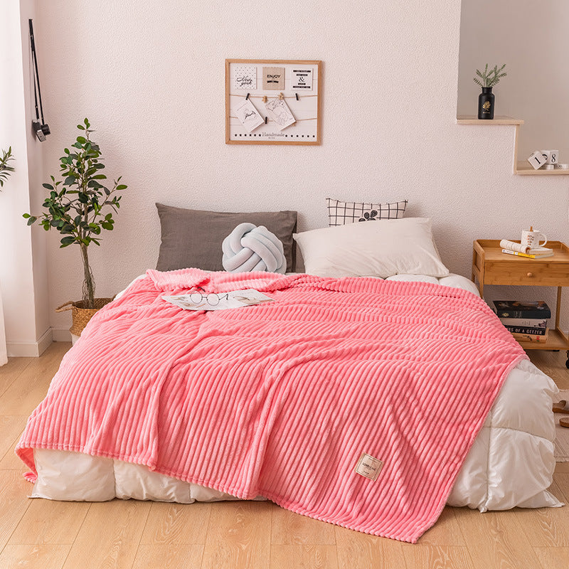 K & S | Kuschelige Einlagige Milchfleece-Decke - Weiche & Warme Wohndecke für Sofa & Schlafzimmer