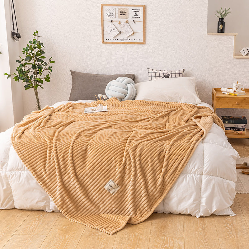 K & S | Kuschelige Einlagige Milchfleece-Decke - Weiche & Warme Wohndecke für Sofa & Schlafzimmer