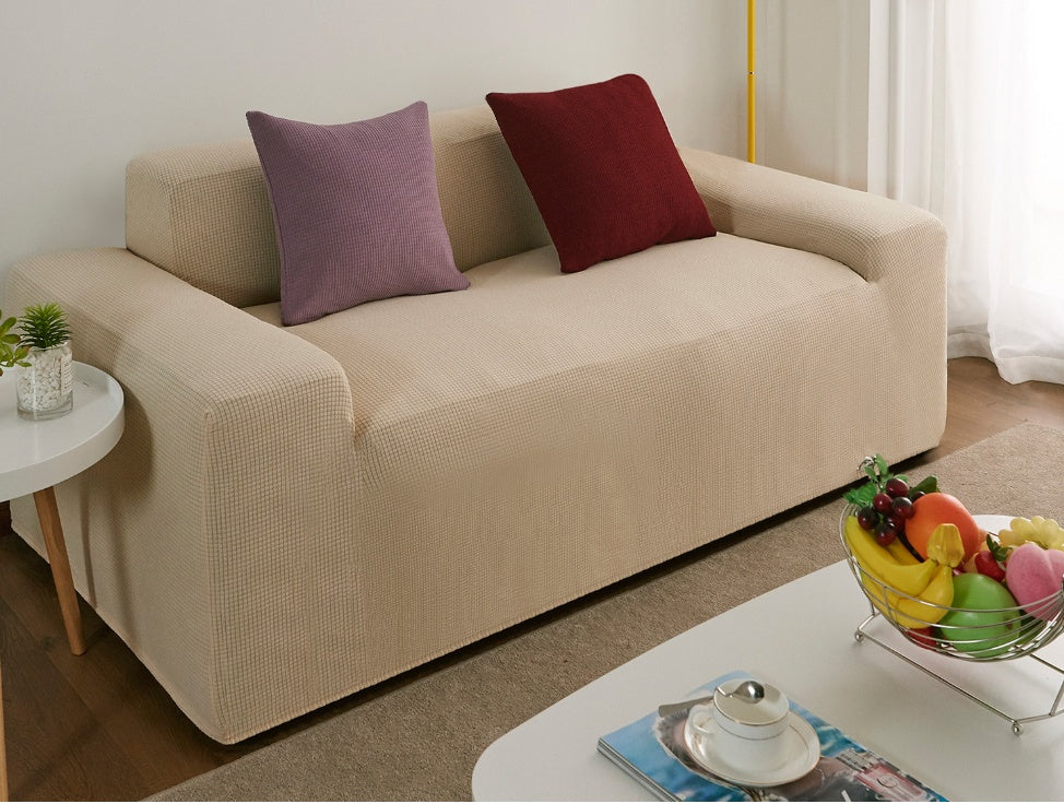 K & S | Sofahusse Wasserfest Polarfleece 1–4 Sitzer – Elastischer & Robuster Sofaüberwurf