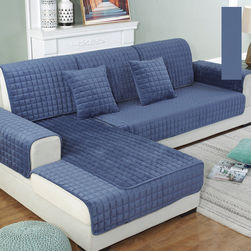 K & S | Sofabezug Flauschig & Rutschfest – Weicher Waschbarer Sofaüberwurf für Couch Schutz