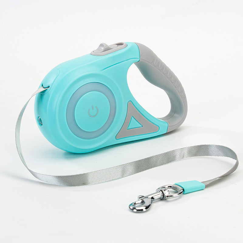 K & S | Automatische Flexi-Leine mit Halsband - Verstellbare Hundeleine für Hunde & Katzen