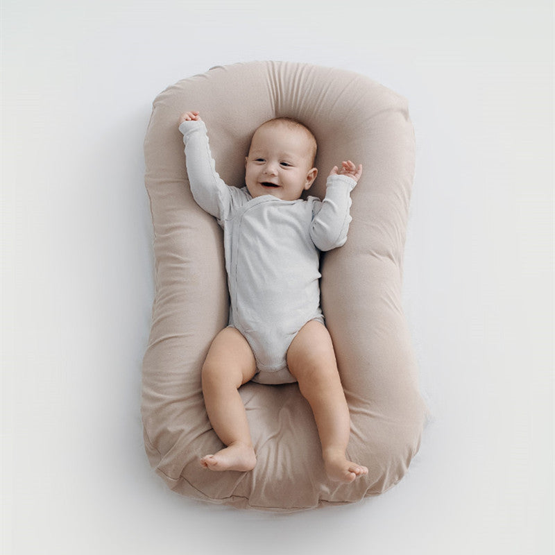 K & S | Baby Nest Tragbar Baumwolle – Waschbares Kuschelnest für Neugeborene & Säuglinge