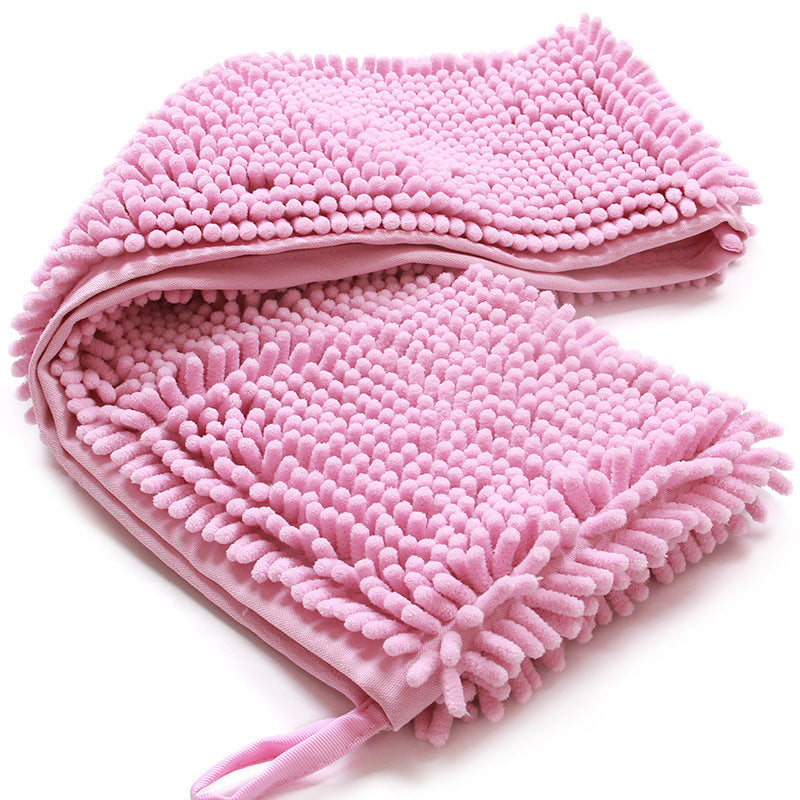 K & S | Ultra Saugfähiges Haustierhandtuch aus Chenille - Weiches & Waschbares Trockentuch für Hunde & Katzen