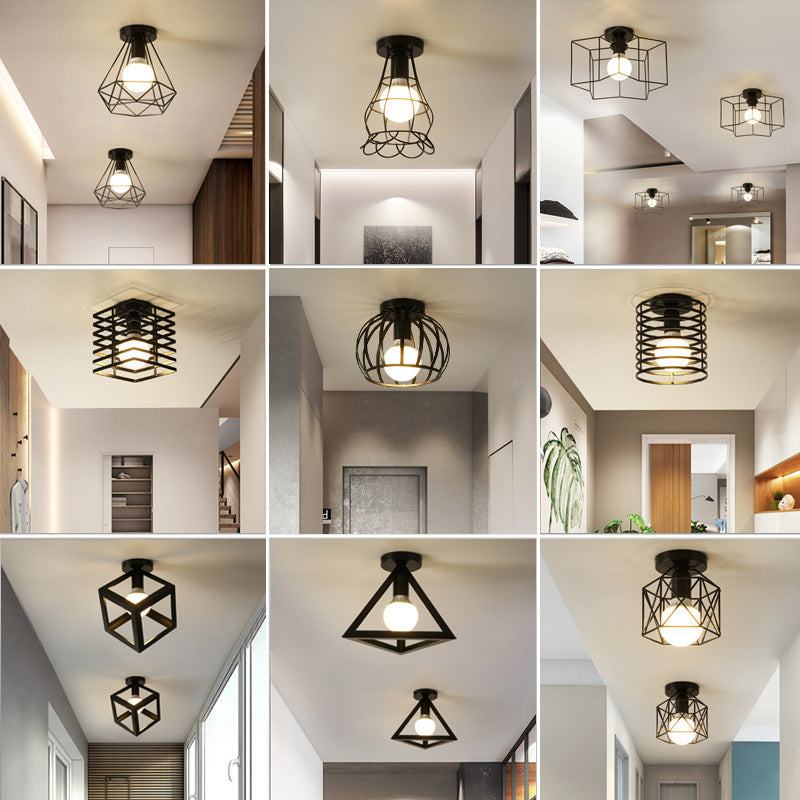 Aria Designer Deckenleuchte – Moderne geometrische Lampe im Industrial Stil für Flur, Korridor & Wohnzimmer