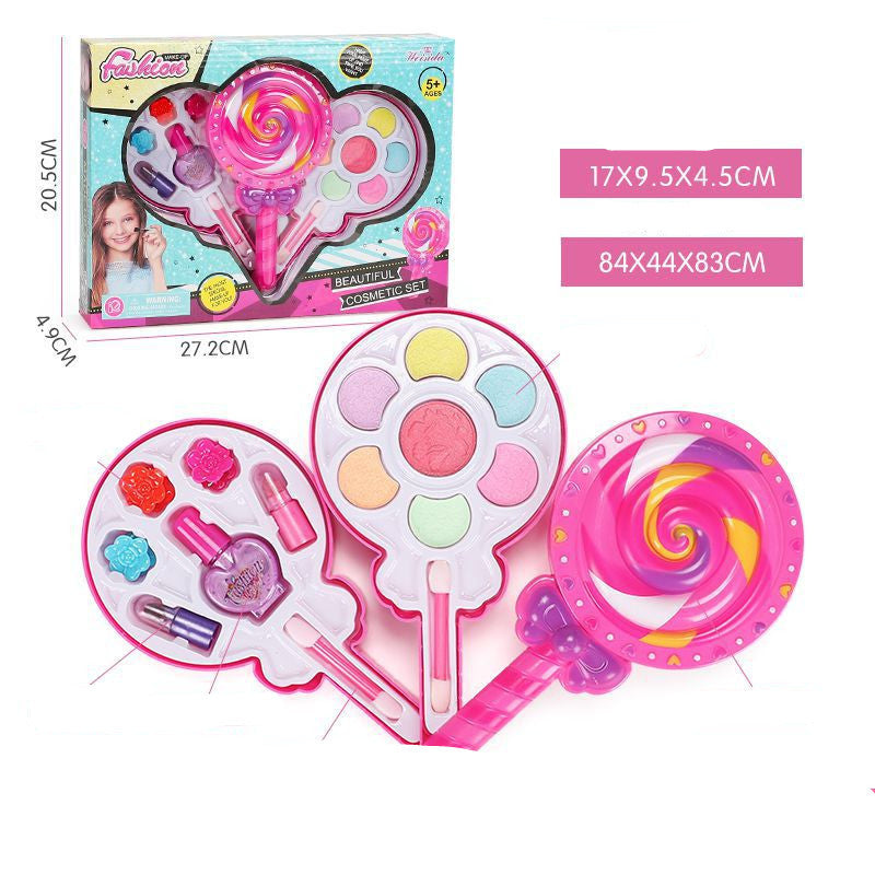 K & S | Waschbares Kinderschminke-Set mit Beauty-Koffer - Kreatives Schminkspielzeug für Kinder & Mädchen