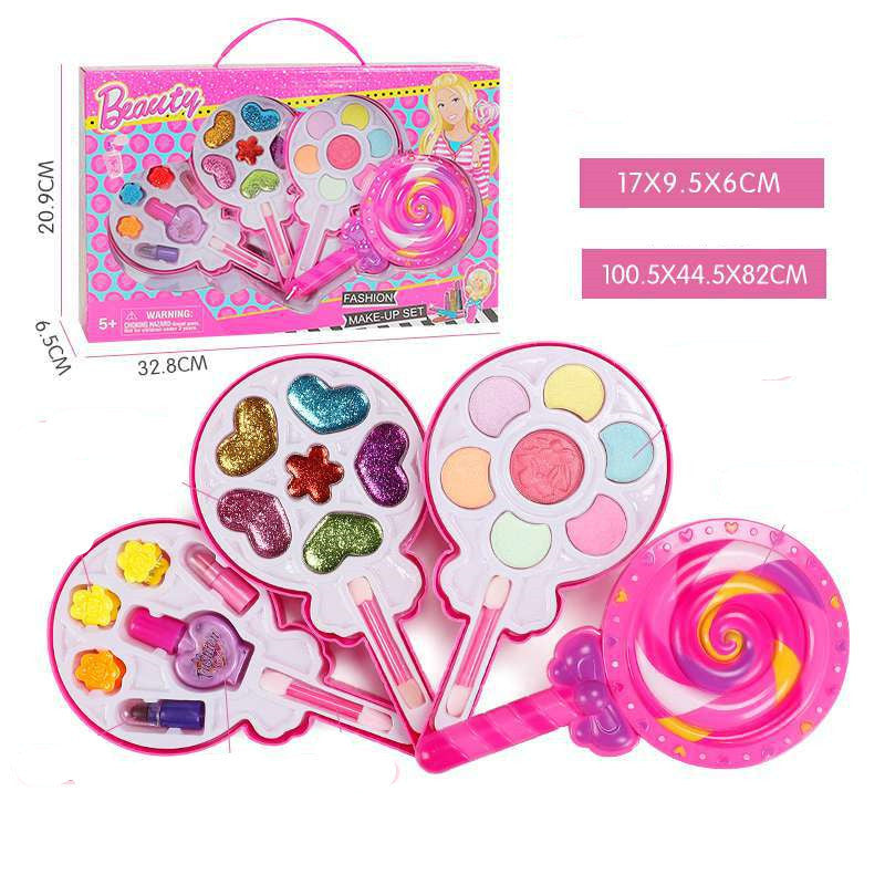 K & S | Waschbares Kinderschminke-Set mit Beauty-Koffer - Kreatives Schminkspielzeug für Kinder & Mädchen