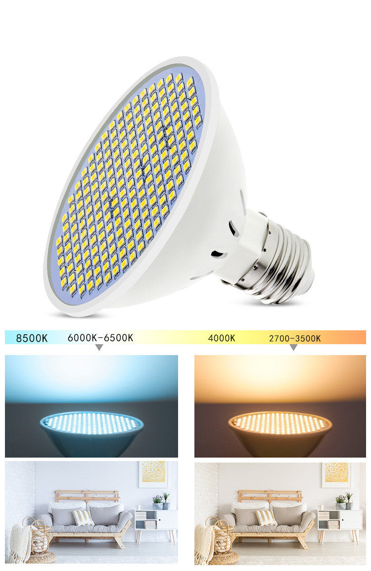 K & S | LED Lampe E27 – Energiesparende SMD Glühbirne 220V für Innenbeleuchtung, warmweiß & langlebig