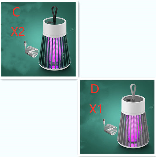 K & S | Elektrische Mückenfalle Tragbar USB – LED Insektenvernichter & Moskito Zapper