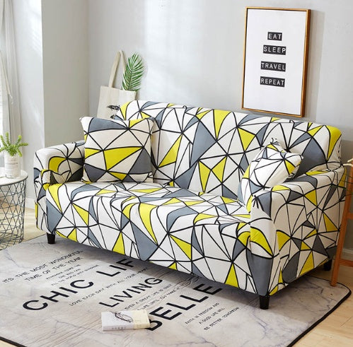 K & S | Sofabezug Elastisch 1–4 Sitzer – Waschbarer Stretch Sofaüberwurf für Couch Schutz