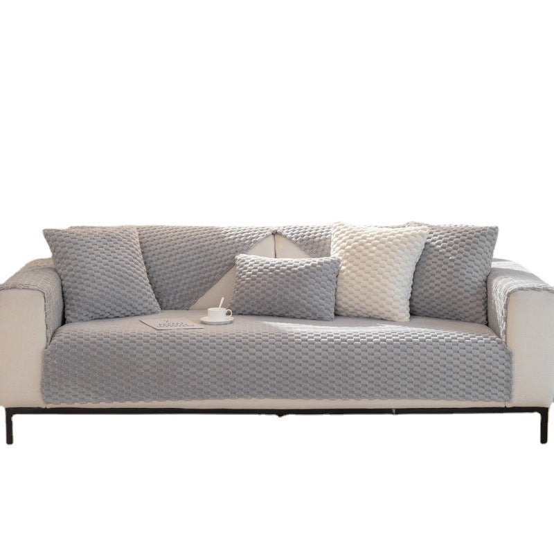 K & S | Sofaüberwurf Winter Plüsch – Dicke Weiche & Rutschfeste Couchdecke für Wohnzimmer