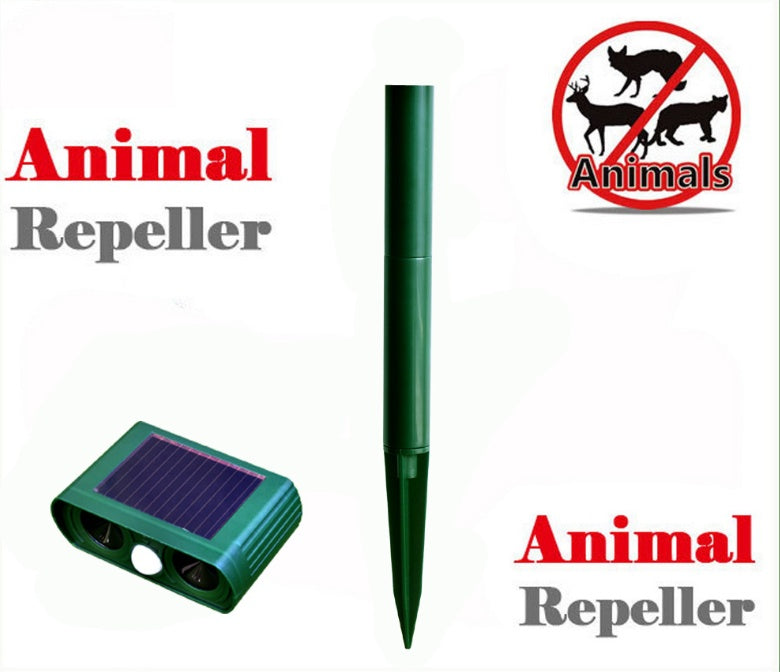 K & S | Ultraschall Tiervertreiber Solar – Wetterfest & Effektiv gegen Katzen, Hunde & Marder