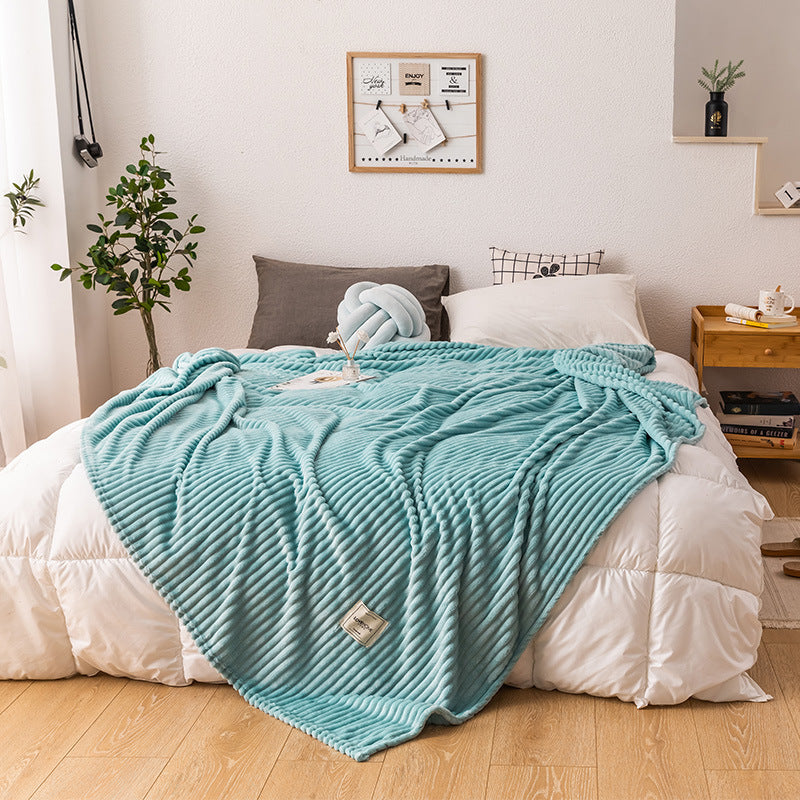 K & S | Kuschelige Einlagige Milchfleece-Decke - Weiche & Warme Wohndecke für Sofa & Schlafzimmer