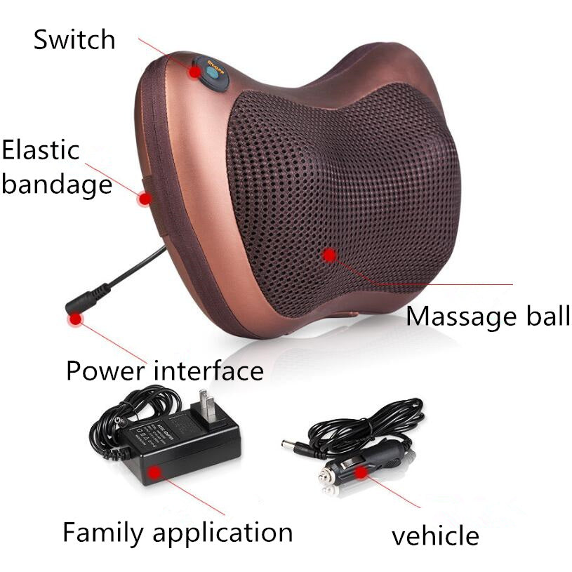 K & S | Shiatsu Massagekissen Elektrisch mit Wärme – Entspannend für Nacken, Rücken & Schultern