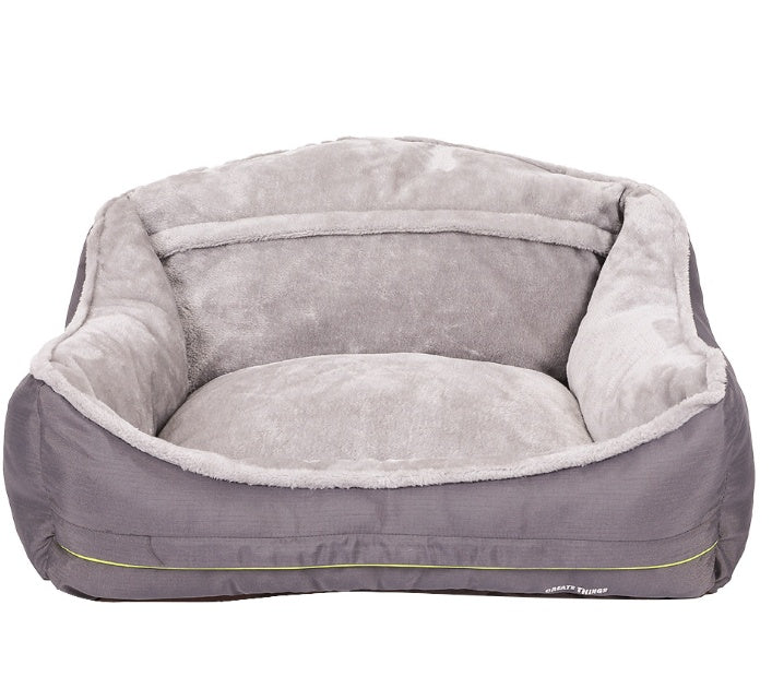 K & S | Bequemes Hundesofa aus Polyester - Waschbares Haustierbett für Hunde & Katzen