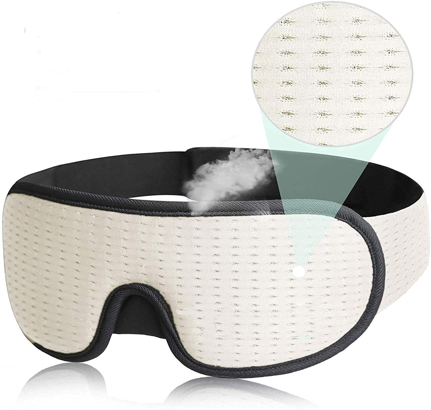 K & S | 3D Schlafmaske Hohlraum Augenmaske – Lichtdicht & Druckfrei für Schlaf & Reisen