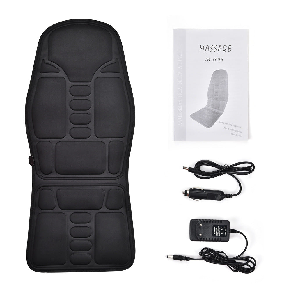 K & S | Massage Sitzauflage Elektrisch mit Heizung & Vibration – Entspannung für Rücken & Auto