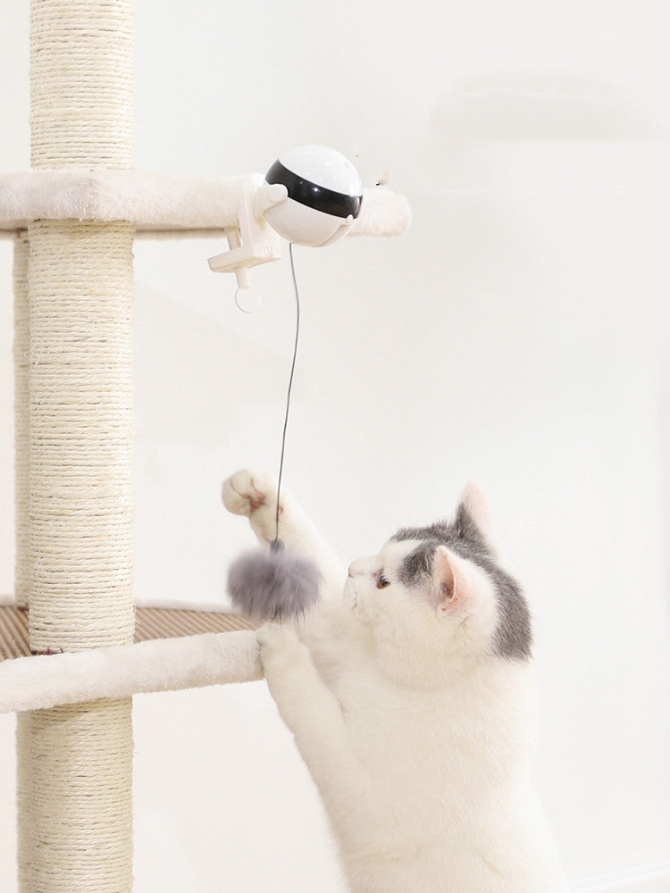 K & S | Elektrisches Automatisches Katzenspielzeug mit Hebefunktion - Interaktives Spielzeug für Aktive Katzen