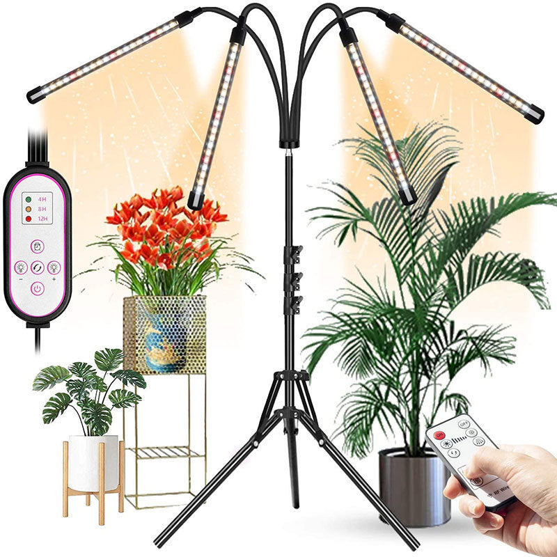 K & S | LED Pflanzenlampe – Vollspektrum Wachstumslampe mit Stativ & Fernbedienung für Zimmerpflanzen