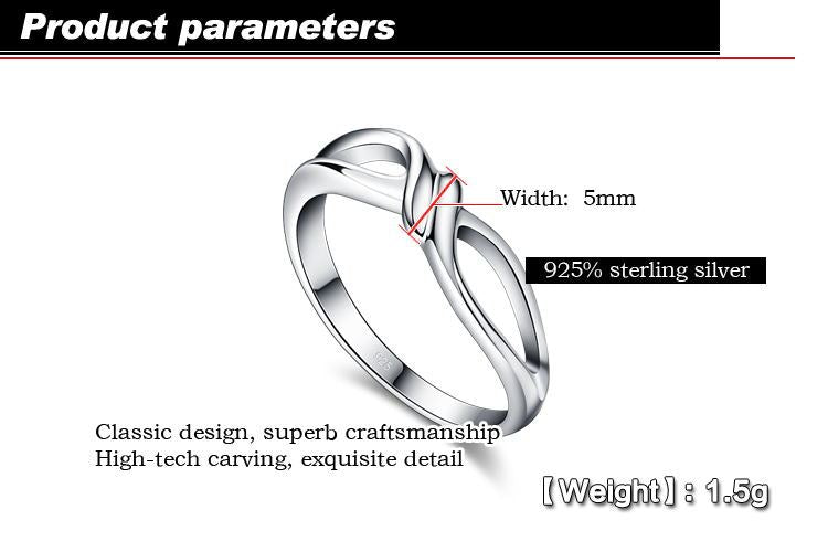 K & S | Damenring 925 Silber Herz Design – Eleganter Schmuck & Romantische Geschenkidee