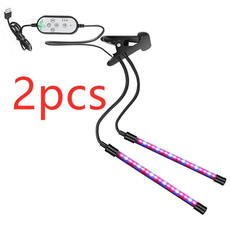 K & S | LED Pflanzenlampe USB – 40 LEDs Wachstumslampe mit Timer & Dimmer für Zimmerpflanzen
