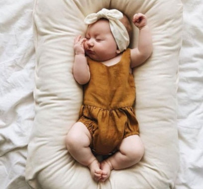 K & S | Baby Nest Tragbar Baumwolle – Waschbares Kuschelnest für Neugeborene & Säuglinge
