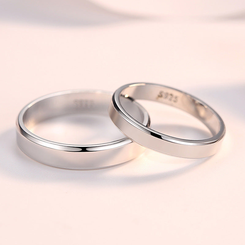 K & S | Partnerring 925 Silber Damen & Herren – Handpolierter Hypoallergener Schmuck