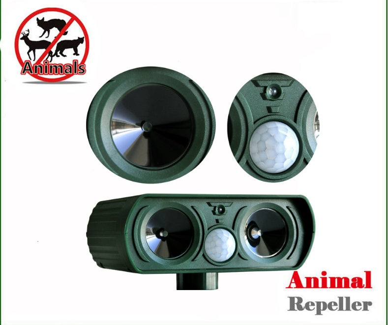 K & S | Ultraschall Tiervertreiber Solar – Wetterfest & Effektiv gegen Katzen, Hunde & Marder