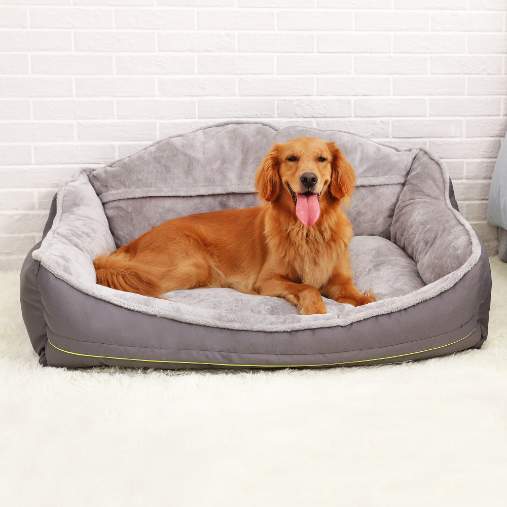 K & S | Bequemes Hundesofa aus Polyester - Waschbares Haustierbett für Hunde & Katzen
