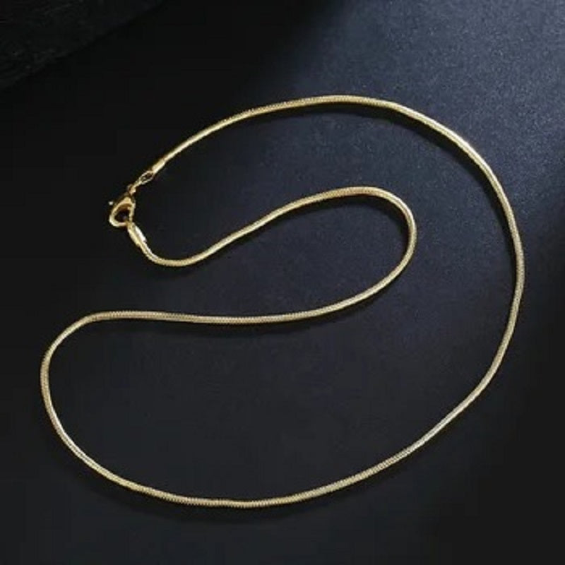 K & S | Schlangenkette Damen Vergoldet – Elegante Halskette mit Gelbgold Beschichtung