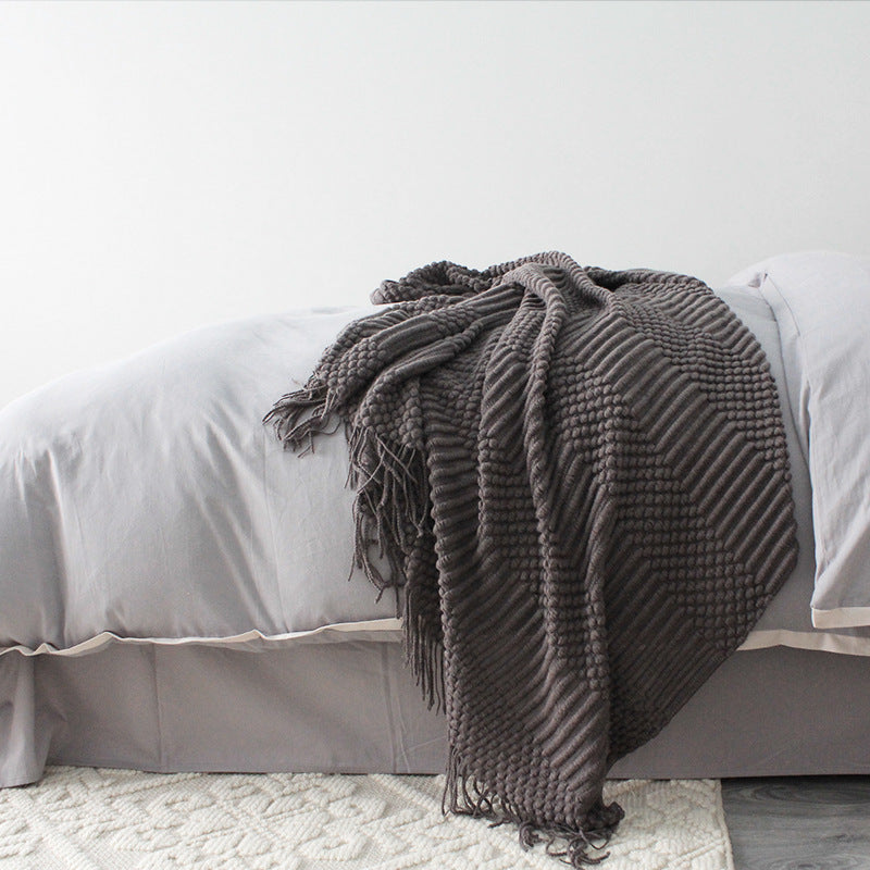 K & S | Kuscheldecke aus Weicher Polyesterfaser 127x170cm - Flauschige & Waschbare Sofadecke für Zuhause
