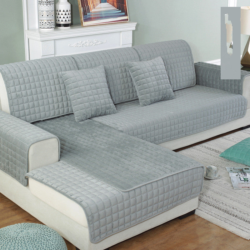 K & S | Sofabezug Flauschig & Rutschfest – Weicher Waschbarer Sofaüberwurf für Couch Schutz