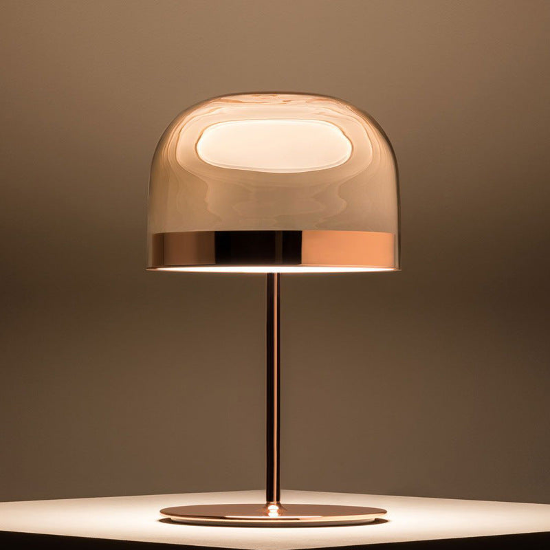 K & S | Designer Tischlampe – Moderne Glasleuchte im luxuriösen Stil für Wohnzimmer & Schlafzimmer