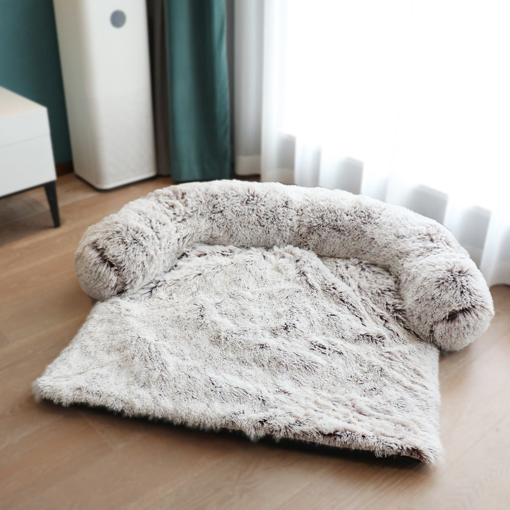 K & S | Waschbares Haustierbett mit Abnehmbarem Bezug - Weiche Matte & Sofa-, Auto- & Bodenschutz für Hunde & Katzen