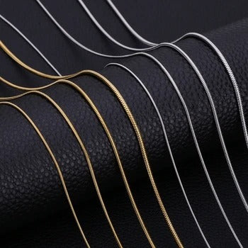 K & S | Schlangenkette Damen Vergoldet – Elegante Halskette mit Gelbgold Beschichtung