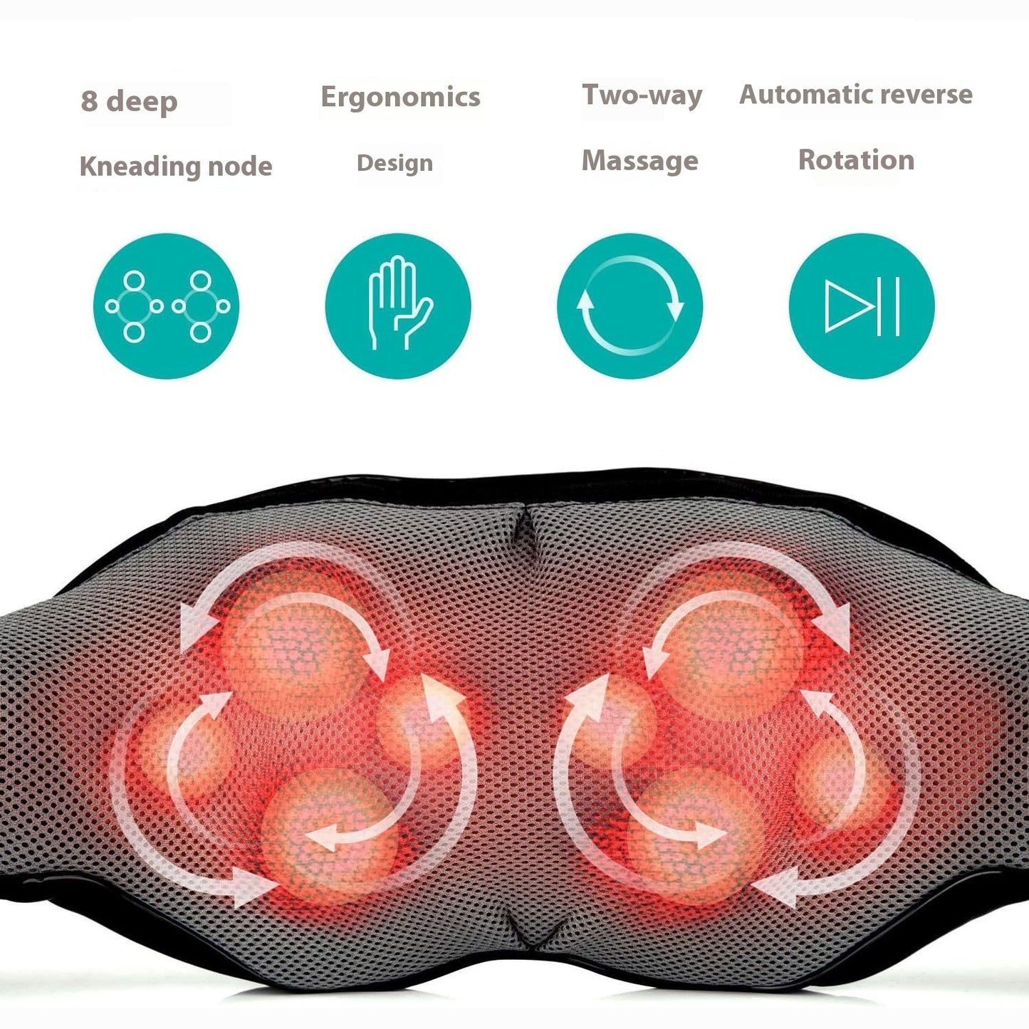 K & S | Nackenmassagegerät Schulter Elektrisch – Mit Knet- & Klopfmassage für Entspannung
