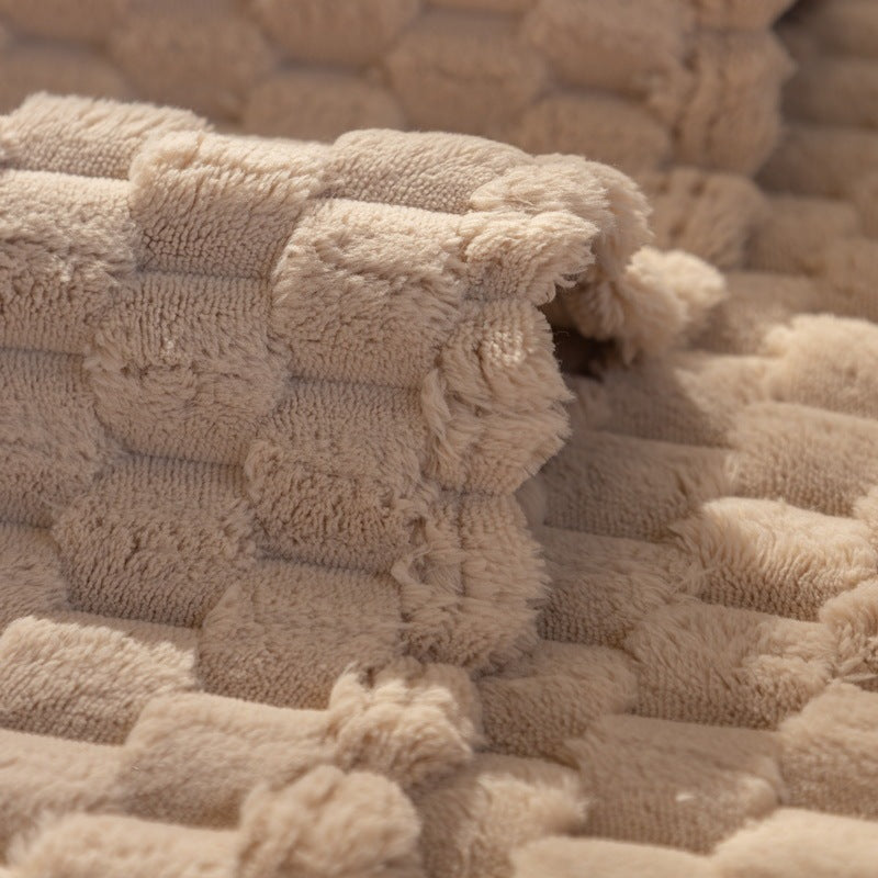 K & S | Sofaüberwurf Winter Plüsch – Dicke Weiche & Rutschfeste Couchdecke für Wohnzimmer