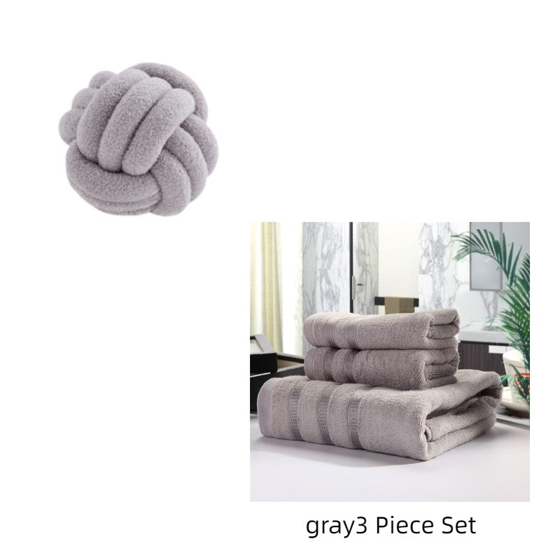 K & S | Knoten Kissen Dekokissen – Modern & Weich für Sofa, Schlafzimmer & Wohnzimmer