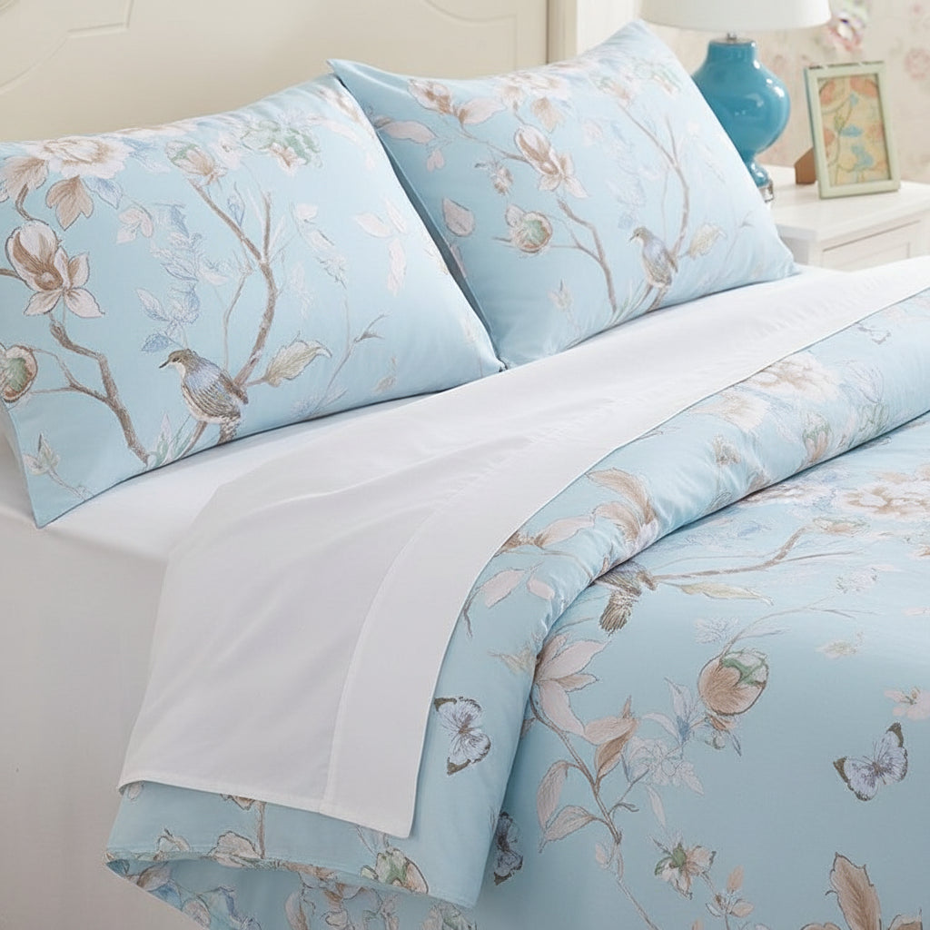 Premium Baumwoll-Bettwäsche Set | Florales Design - Generated Image 36