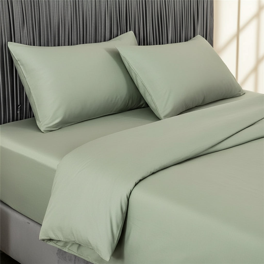 Premium Spannbettlaken Baumwolle | Atmungsaktiv & Bügelfrei - Generated Image 96