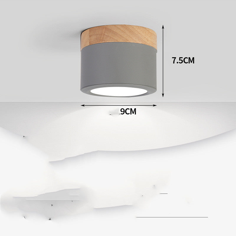 Moderne Deckenleuchte Holz-Optik | Flur & Eingang