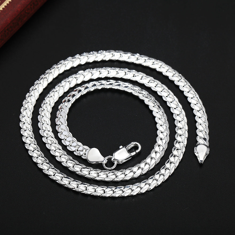 K & S | Herren Halskette 925 Silber – Schlichte & Stilvolle Silberkette Zeitloser Schmuck