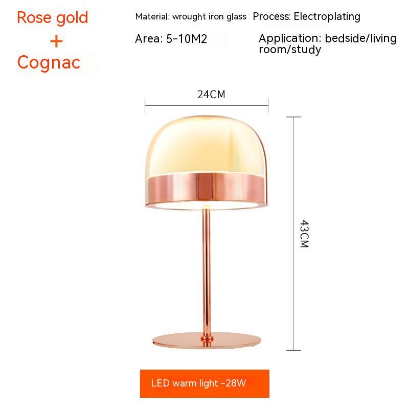 K & S | Designer Tischlampe – Moderne Glasleuchte im luxuriösen Stil für Wohnzimmer & Schlafzimmer
