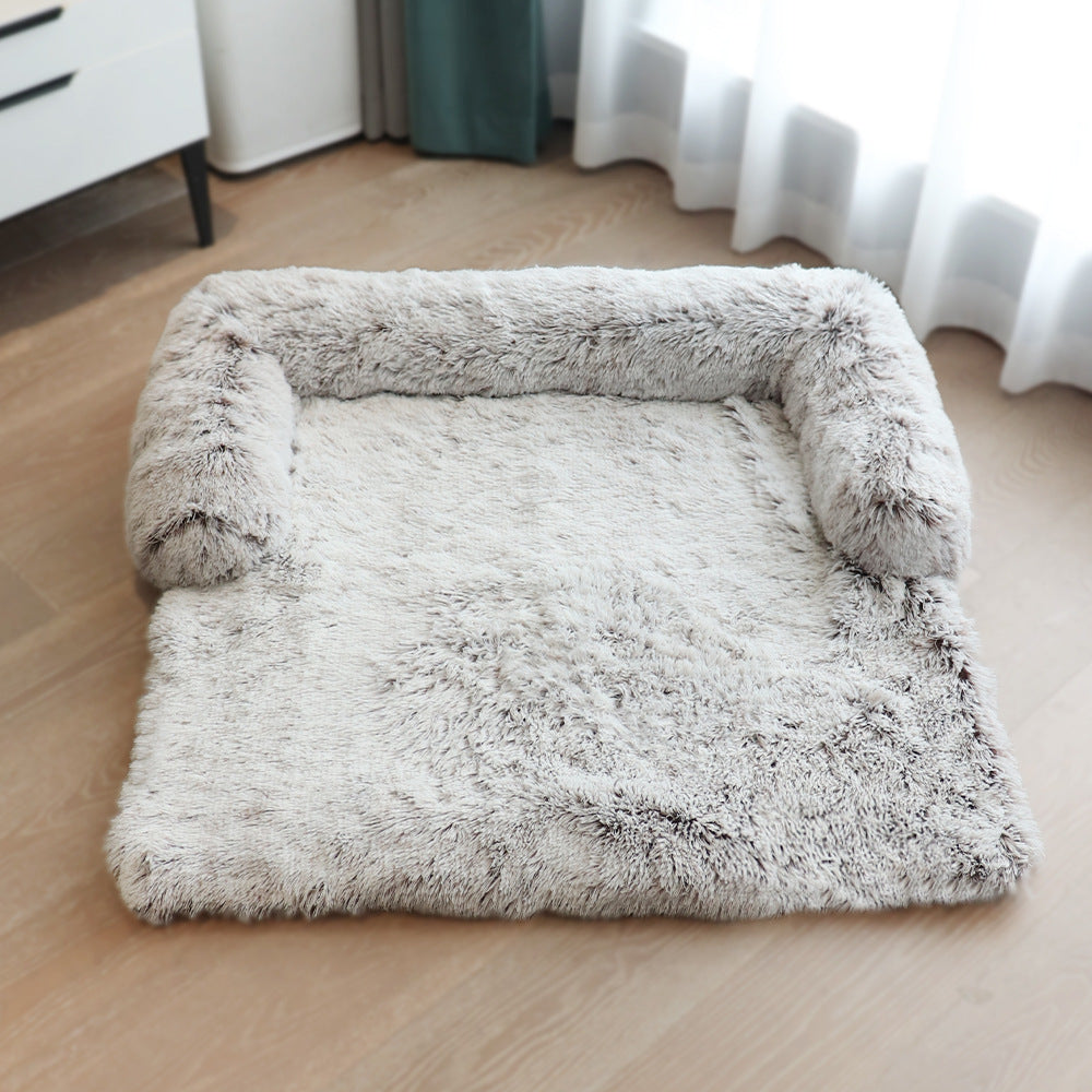 K & S | Waschbares Haustierbett mit Abnehmbarem Bezug - Weiche Matte & Sofa-, Auto- & Bodenschutz für Hunde & Katzen