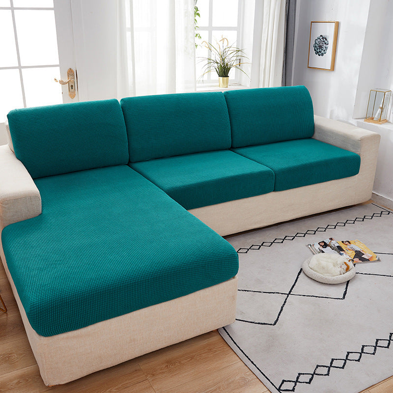 K & S | Sofaüberwurf Elastisch Universell – Pflegeleichter Waschbarer Sofabezug für Couch