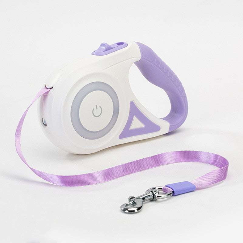 K & S | Automatische Flexi-Leine mit Halsband - Verstellbare Hundeleine für Hunde & Katzen